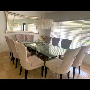 Formal Dinning table and chairs.
